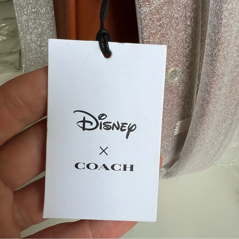 NWT  Disney X Coach Courier Bag With Mickey Mouse And Minnie Mouse CQ801 - Picture 11 of 11
